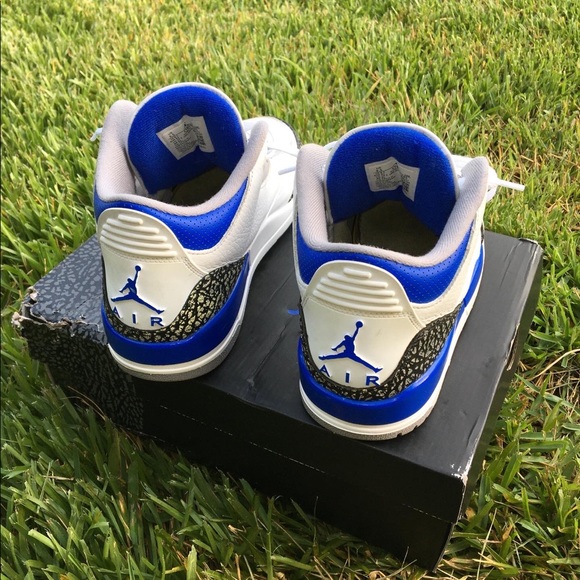 Jordan 3 blue racer size 9.5 - Picture 7 of 9